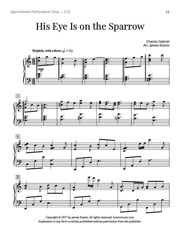 His eye is on the sparrow download